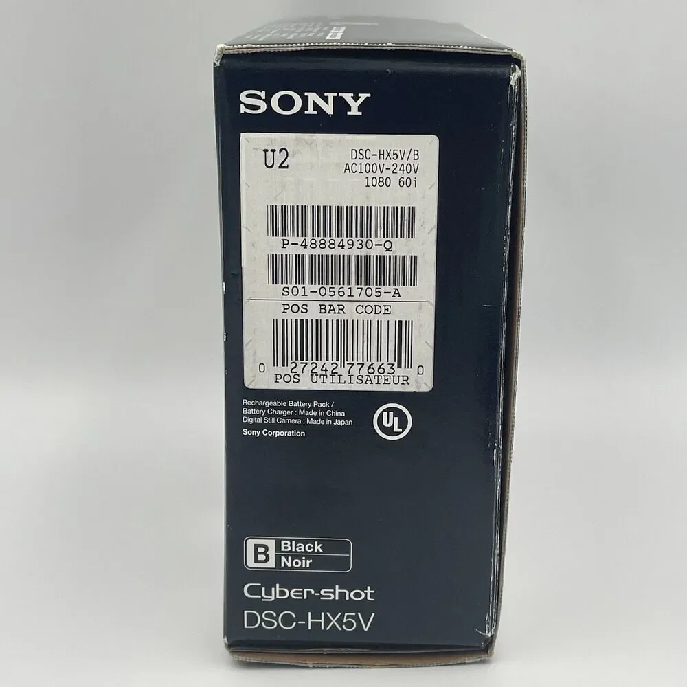 Sony Cyber-shot DSC-HX5V 10.2MP Digital Camera - Black (Full Box & Accessories)